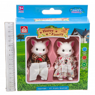 Игровой набор Happy Family 012-07C фигурки зверюшек, 2 лисёнка