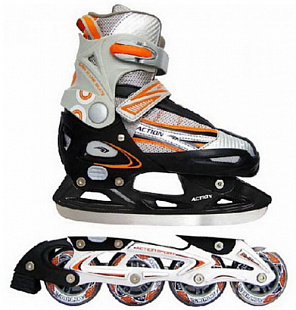 Роликовые коньки Vimpex Sport PW-223 A-1 Alu orange