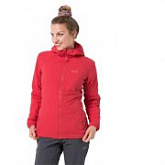 Ветрозащитная утепленная куртка женская Jack Wolfskin Opouri Peak Jacket W tulip red