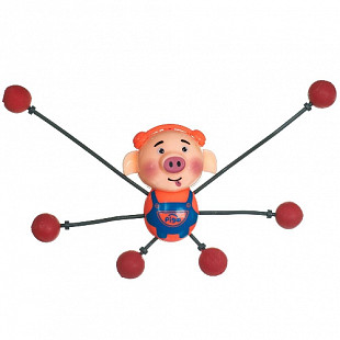 Игрушка Bondibon Чудики Сползает по стеклу Акробат Поросенок ВВ4281