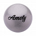 Мяч для художественной гимнастики Amely с блестками AGB-102 15 см grey