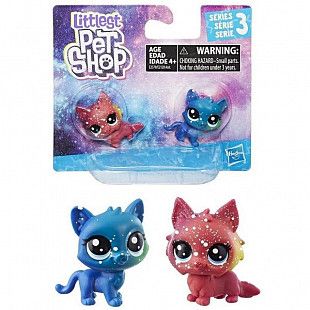 Фигурки Littlest Pet Shop Котенок и кошечка (E2128)