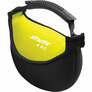 Гиря мягкая неопреновая Starfit DB-601 4 кг yellow