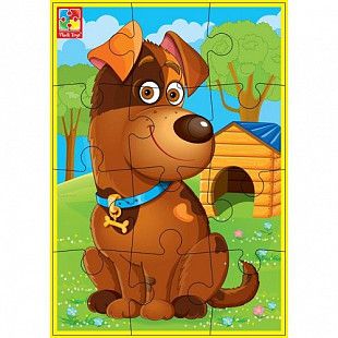 Мягкие пазлы А5 Vladi Toys Любимцы Собака VT1103-53