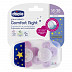 Пустышка силиконовая Chicco Physio Comfort Night 16-36 мес 2 шт 00074935410000