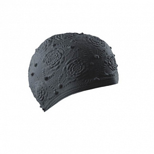 Шапочка для бассейна (плавания) детская Mad Wave Hawaii Carnation Girls black