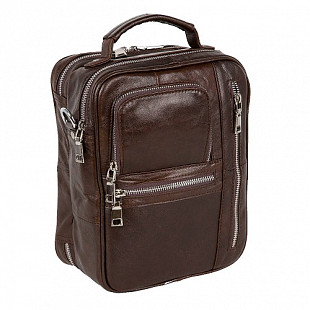 Мужская кожаная сумка Polar 24221 brown