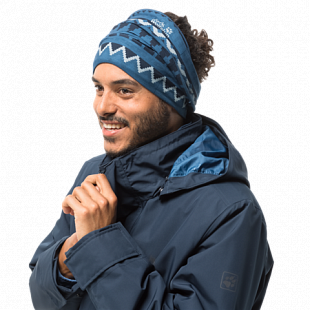 Бандана Jack Wolfskin Print Fleece Headgear ocean wave all over 1907181-7717