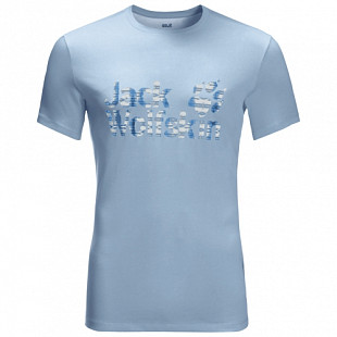 Футболка мужская Jack Wolfskin Logo Ocean T M cool water