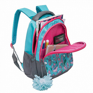 Рюкзак школьный GRIZZLY RD-836-1 /3 light blue