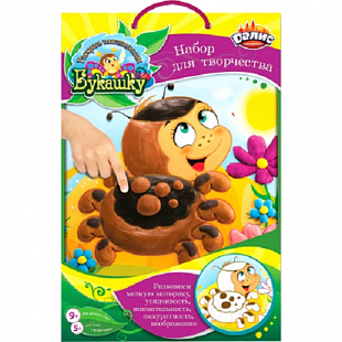 Набор для детского творчества Dalis Раскраска из пластилина Паучок Бобоша МС-102