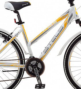 Велосипед Stels Miss 6300 26" (2017) white/yellow