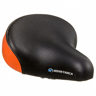 Седло Novatrack детское black/orange КЛ98788