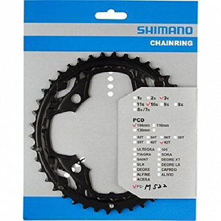 Звезда передняя Shimano для FC-M522, 42T-AE, black, Y1N098020