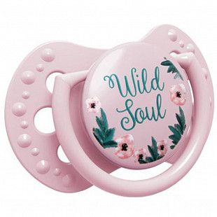 Пустышка силиконовая 3-6 мес. симметричной формы, динамическая LOVI Wild Soul (22/883girl) 2 шт.