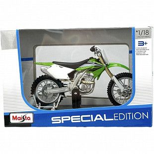 Масштабная модель мотоцикла Maisto 1:18 Kawasaki KX 250F 39300 (20-04045) Green