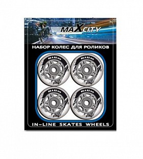 Колеса для роликовых коньков Maxcity LV-W64 PVC