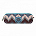 Пенал GRIZZLY PS-96-2 /3 zigzags gray/pink