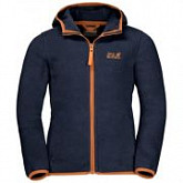 Джемпер детский Jack Wolfskin Baksmalla Hooded Jacket Kids midnight blue