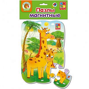 Пазлы на магните А5 Vladi Toys Жирафики VT3205-62