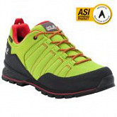 Водонепроницаемые кроссовки мужские Jack Wolfskin Scrambler Lite Texapore Low M lime / red