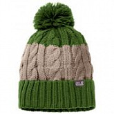 Шапка детская Jack Wolfskin Stormlock Pompom Beanie Kids cobblestone