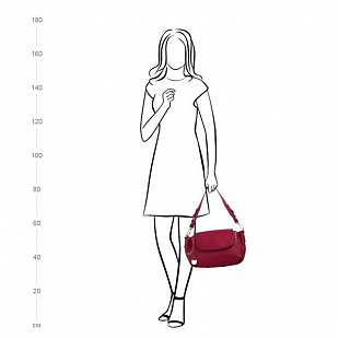 Женская сумка из кожи Pola 9027 dark pink