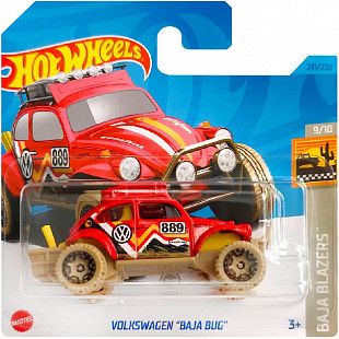 Машинка Hot Wheels Базовой коллекции  Volkswagen "Baja Bug" 241/250 (5785 HKK93) mainline 2023