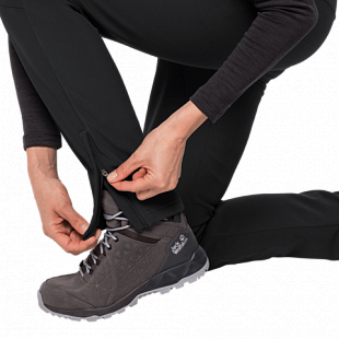 Брюки женские Jack Wolfskin Zenon Softshell Pants Women black