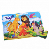 Пазл-рамка Рыжий Кот Звери П15-0800