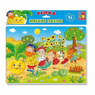Мягкие пазлы А4 Vladi Toys Репка VT1102-21