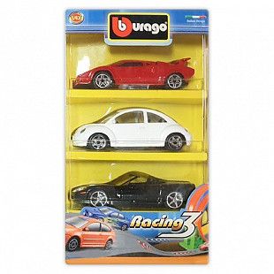 Набор из трех машинок Bburago Racing №3 (18-30073)
