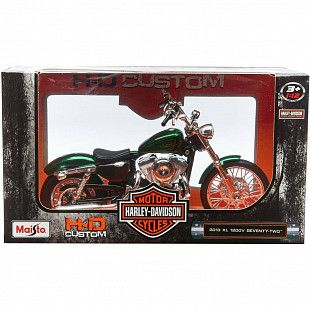 Мотоцикл Maisto 1:12 H-D Motorcycles - 2013 XL1200V Seventy-two (32335) green