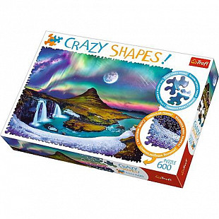 Пазл-Crazy Shapes Trefl Северное сияние над Исландией 600 шт 11114A