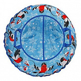 Тюбинг RT Эксклюзив Снегири автокамера 100 см blue/red