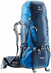 Рюкзак туристический, альпинистский Deuter Aircontact 65+10L midnight-ocean