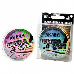 Шнур Akara Ultra Cast X-8 Multicolor 150 м