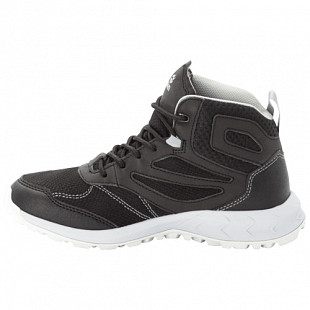 Водонепроницаемые кроссовки женские Jack Wolfskin Woodland Texapore Mid W black / light grey