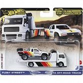 Машинка Hot Wheels Premium Team Transport Fleet Street & Toyota Off-Road Truck (FLF56 HRV39)