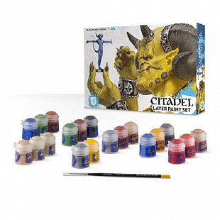 Набор красок для миниатюр Games Workshop Citadel Layer Paint Set 60-25