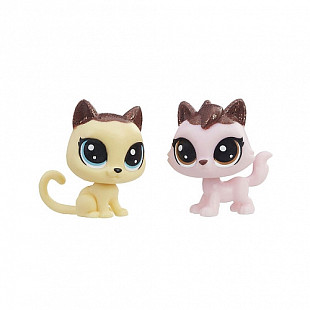 Игровой набор Littlest Pet Shop Кошечка 2 шт. (E0399)
