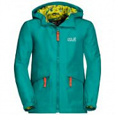 Куртка детская Jack Wolfskin Hidden Falls Jacket Boys green ocean