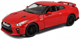 Коллекционная машина Bburago 1:24 Nissan GT-R (18-21082) red