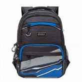 Рюкзак школьный GRIZZLY RB-054-2 /2 black/blue