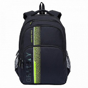Рюкзак школьный GRIZZLY RU-934-5 /3 black/light green