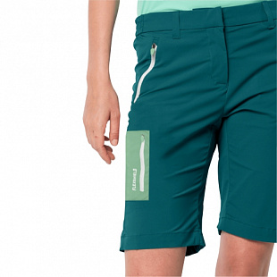 Шорты женские Jack Wolfskin Overland Shorts W dark spruce