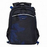 Рюкзак школьный GRIZZLY RB-056-1 /3 black/blue