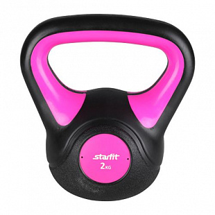Гиря пластиковая Starfit 2кг DB-502 Pink