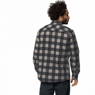 Рубашка мужская Jack Wolfskin Red River Shirt phantom checks