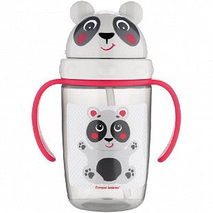 Поильник Canpol babies Hello Little с силиконовой трубочкой 9м+ 400 мл (56/500_bei) beige